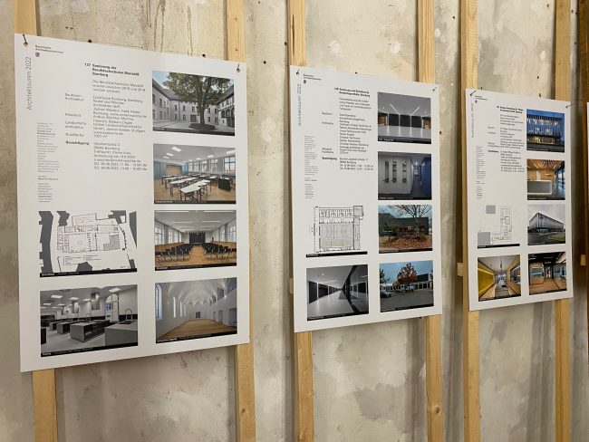 Nickel und Wachter Architekten – Architektouren 2022 Ausstellung im Kesselhaus