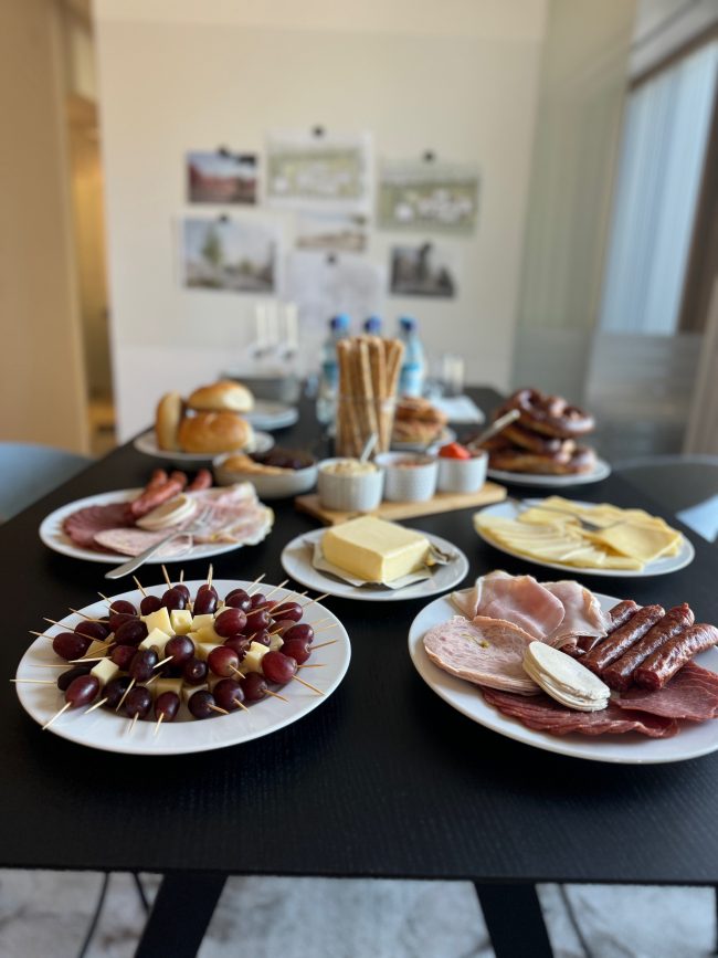 Buffet anlässlich unserer Büroeröffnung in Viereth